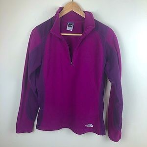 North Face Womens Fleece Pullover 1/4 Zip TKA 100